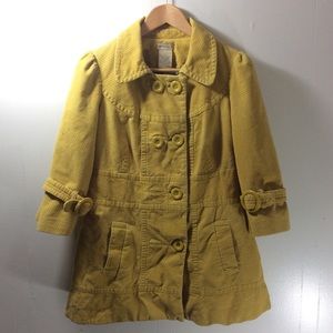 Elevenses Pea Coat Canary Yellow Cool Buttons s8